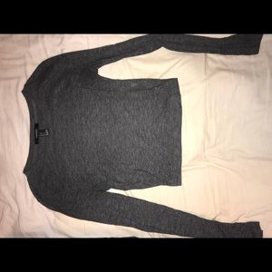long sleeve crop top